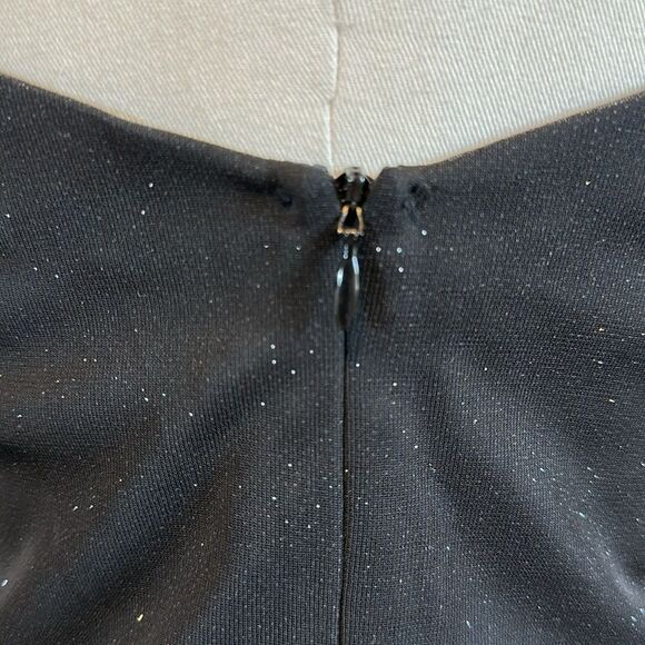 Vintage Jump apparel Elegant Black Halter Evening Dress size 9/10 - Picture 7 of 12